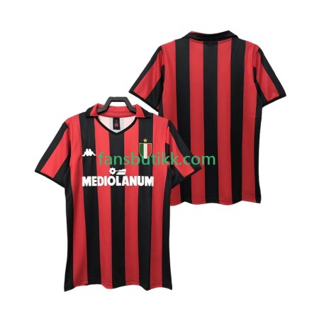 Fotballdrakt AC Milan 1989 Retro Hjemmetrøye 1988 Kortermet